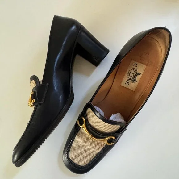 Céline Paris Horsebit/ Flat Mule Loafers - Picture 5 of 6